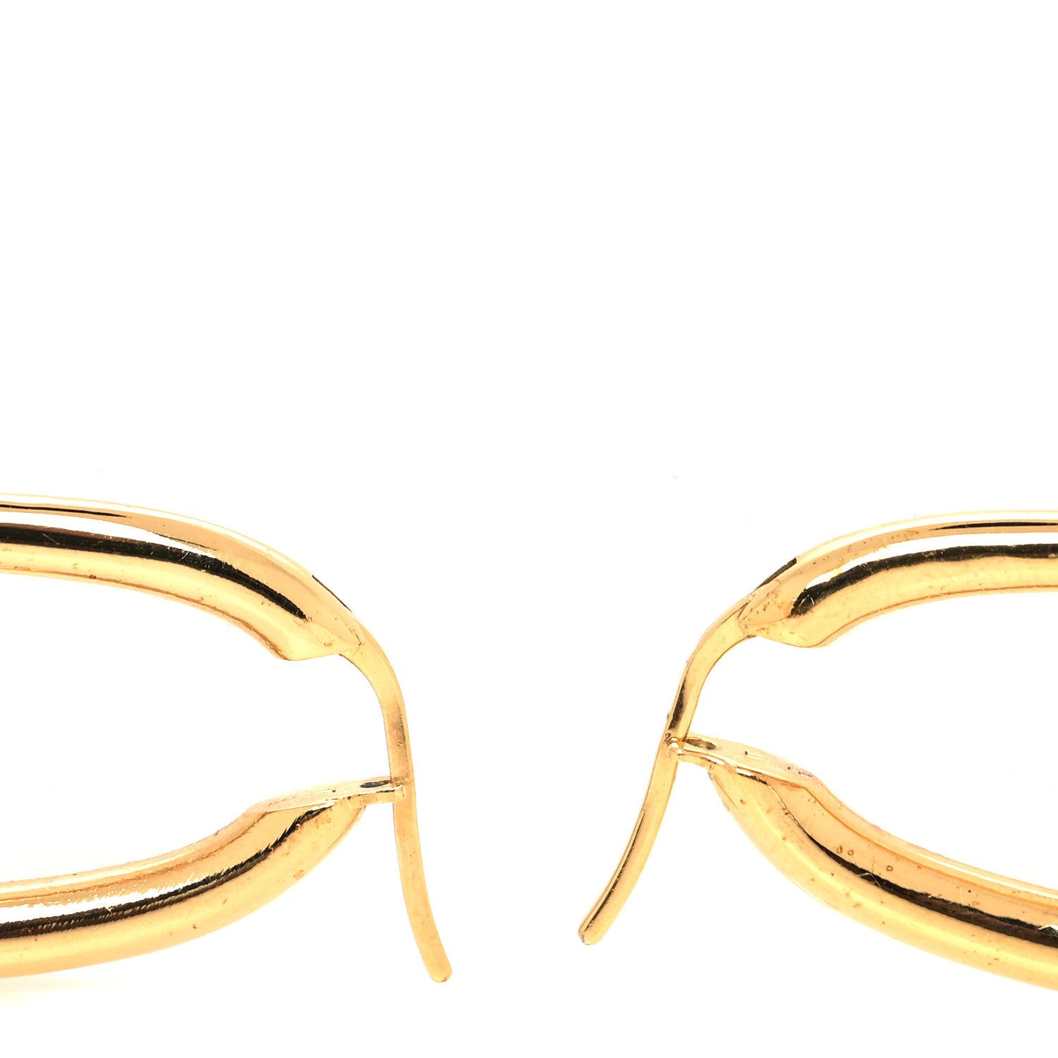Louis Vuitton Metal Fall In Love Hoop Earrings GM Gold 3 of 4