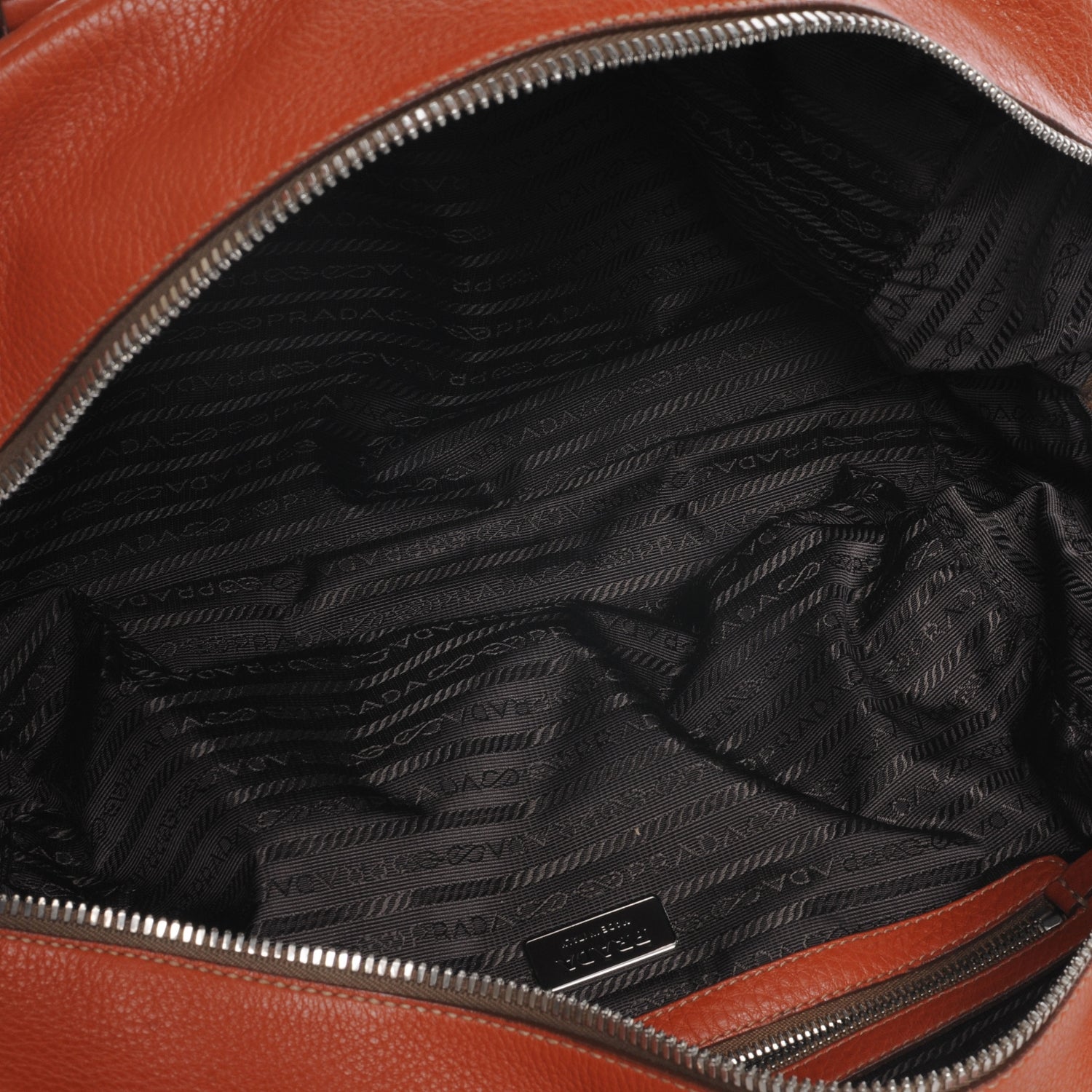 Prada Vitello Daino Bauletto Bowler Rame 10 of 10
