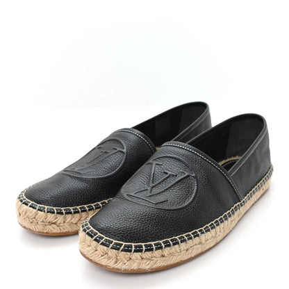 Louis Vuitton Monogram Calfskin Starboard Espadrille Flats 38 Black 4 of 9