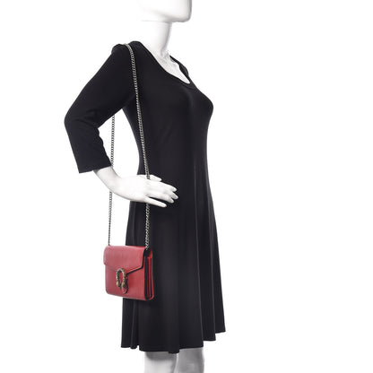 Gucci Calfskin Mini Dionysus Chain Wallet Hibiscus Red 2 of 11