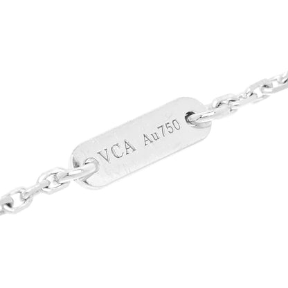 Van Cleef & Arpels 18K White Gold Diamond Sweet Alhambra Bracelet 4 of 6