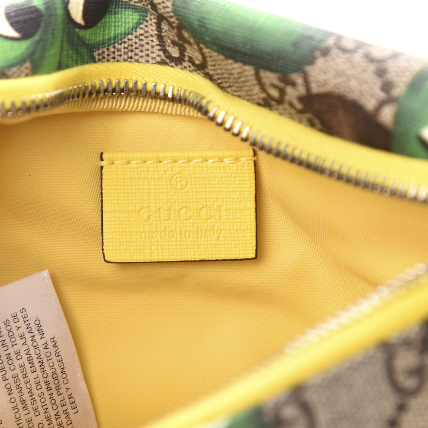 GG Supreme Monogram Smiling Plants Childrens Belt Bag Multicolor
