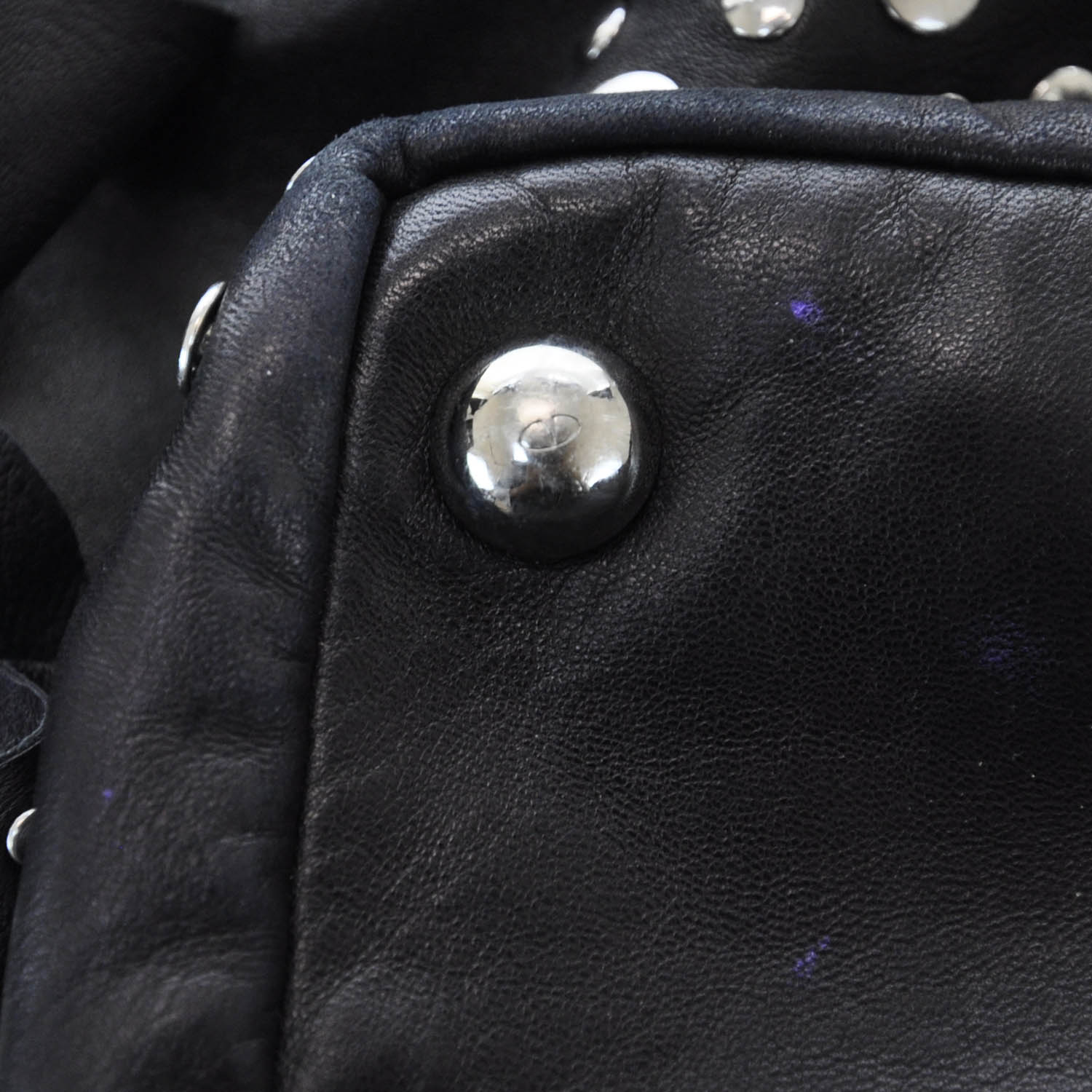 Valentino Garavani Leather Studded Petale Tote Black 10 of 12