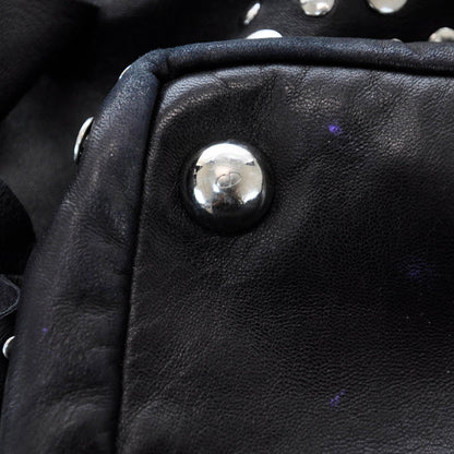 Valentino Garavani Leather Studded Petale Tote Black 10 of 12