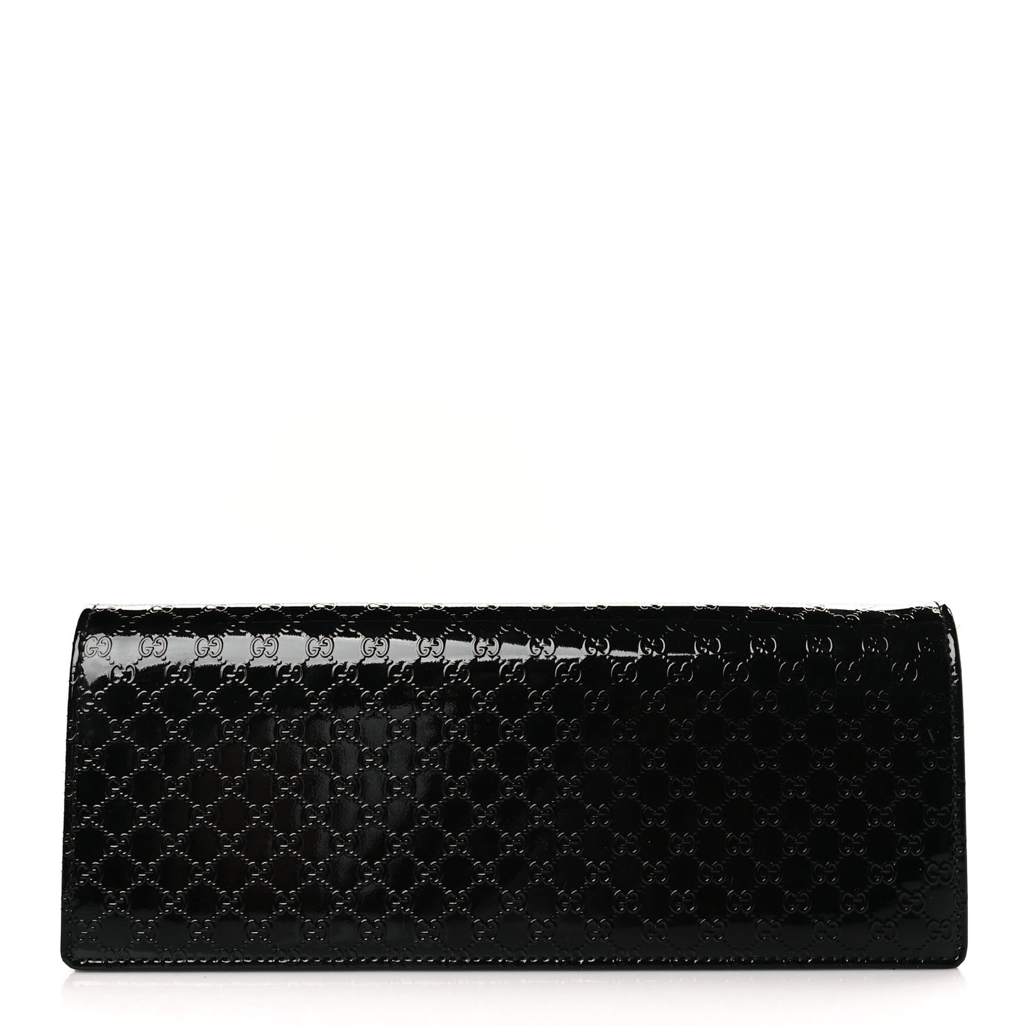 Patent Microguccissima Small Broadway Clutch Black
