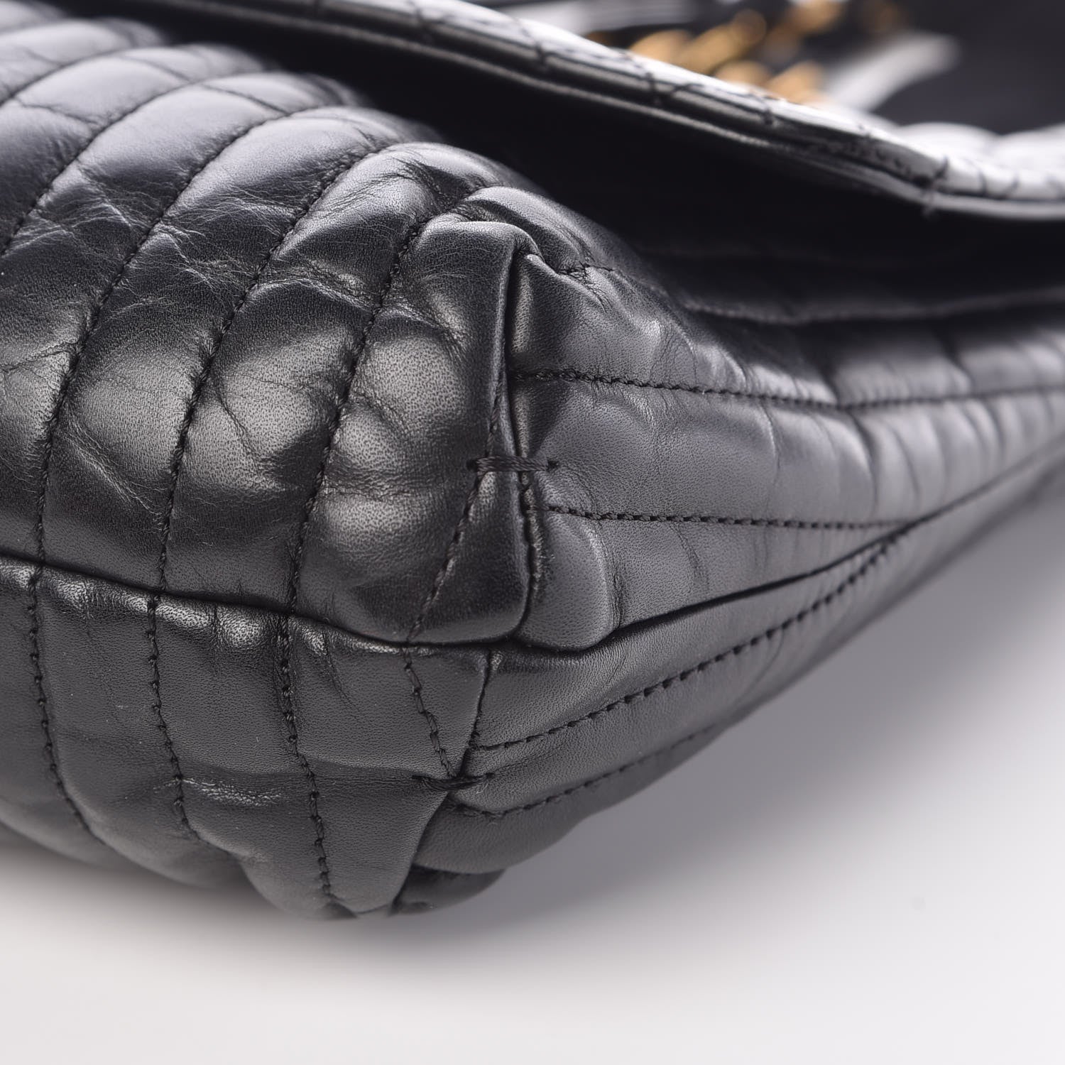Lanvin Lambskin Quilted Medium Happy Shoulder Bag Black 9 of 9