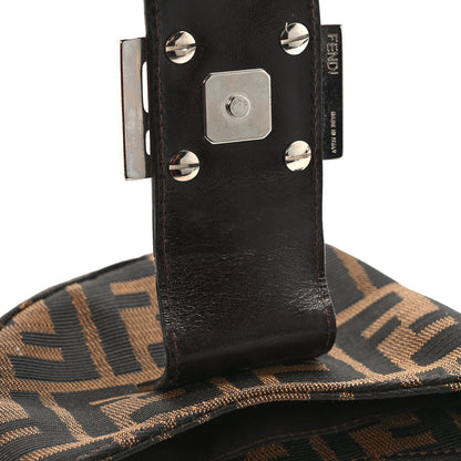 Fendi Zucca Mini Half Moon Baguette Tobacco 10 of 14