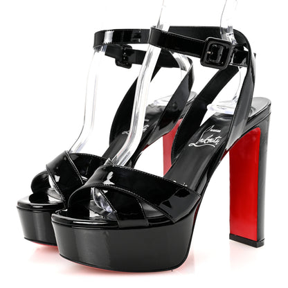 Christian Louboutin Patent Supramariza 130 Sandals 35 Black 4 of 8