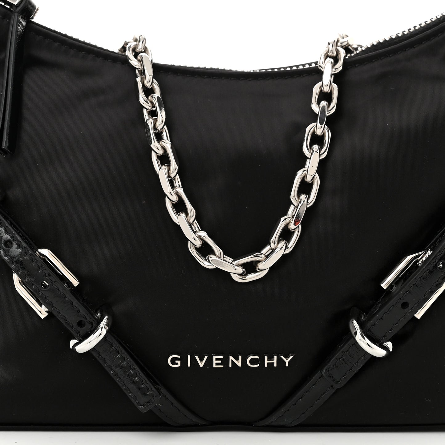 Satin Mini Voyou Boyfriend Party Bag Black