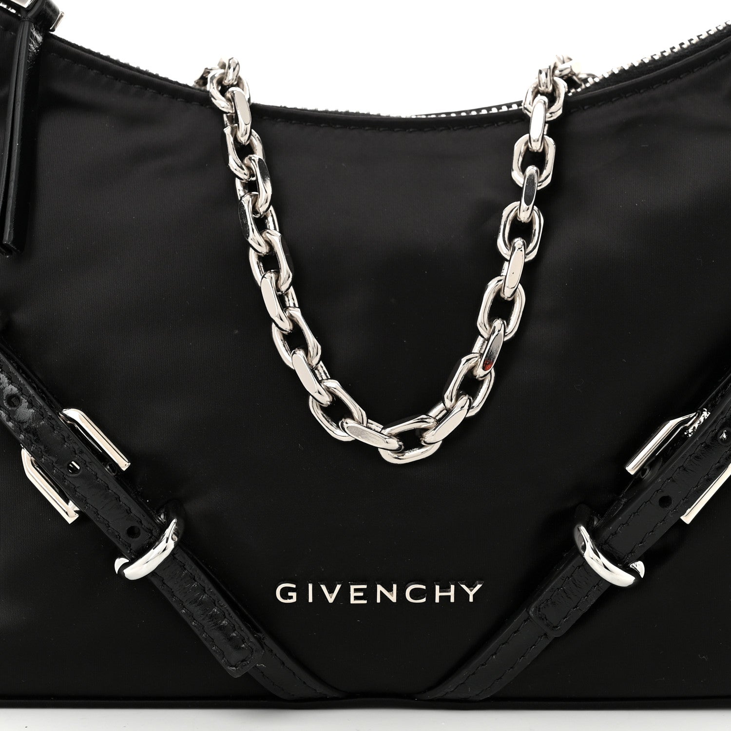 Givenchy Satin Mini Voyou Boyfriend Party Bag Black 8 of 10