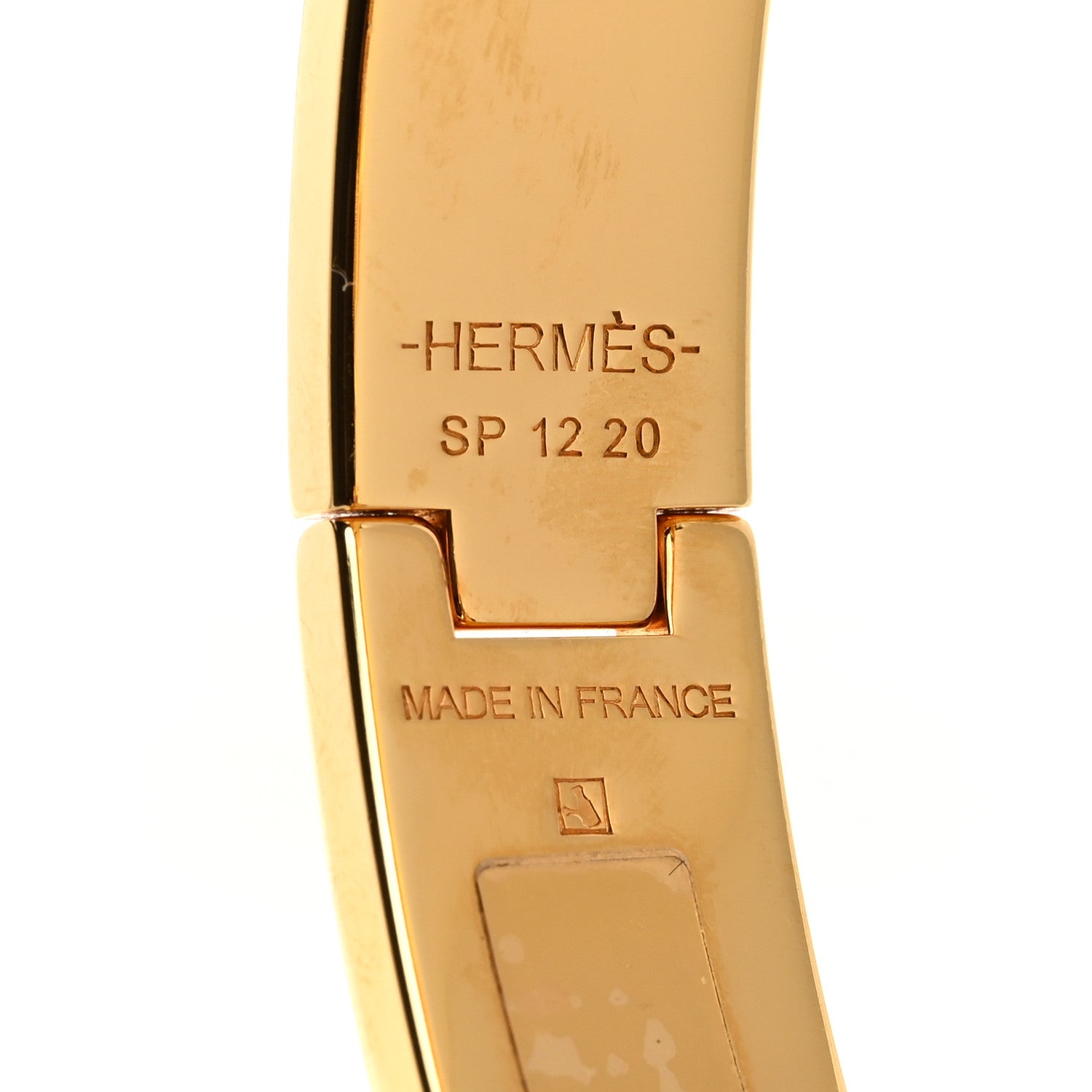 Hermes Enamel Narrow Clic Clac H Bracelet PM Marron Glace 4 of 5