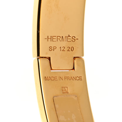 Hermes Enamel Narrow Clic Clac H Bracelet PM Marron Glace 4 of 5