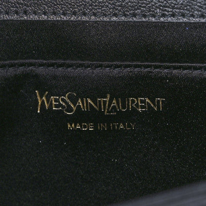 Saint Laurent Calfskin Monogram Large Belle De Jour Clutch Black 6 of 10