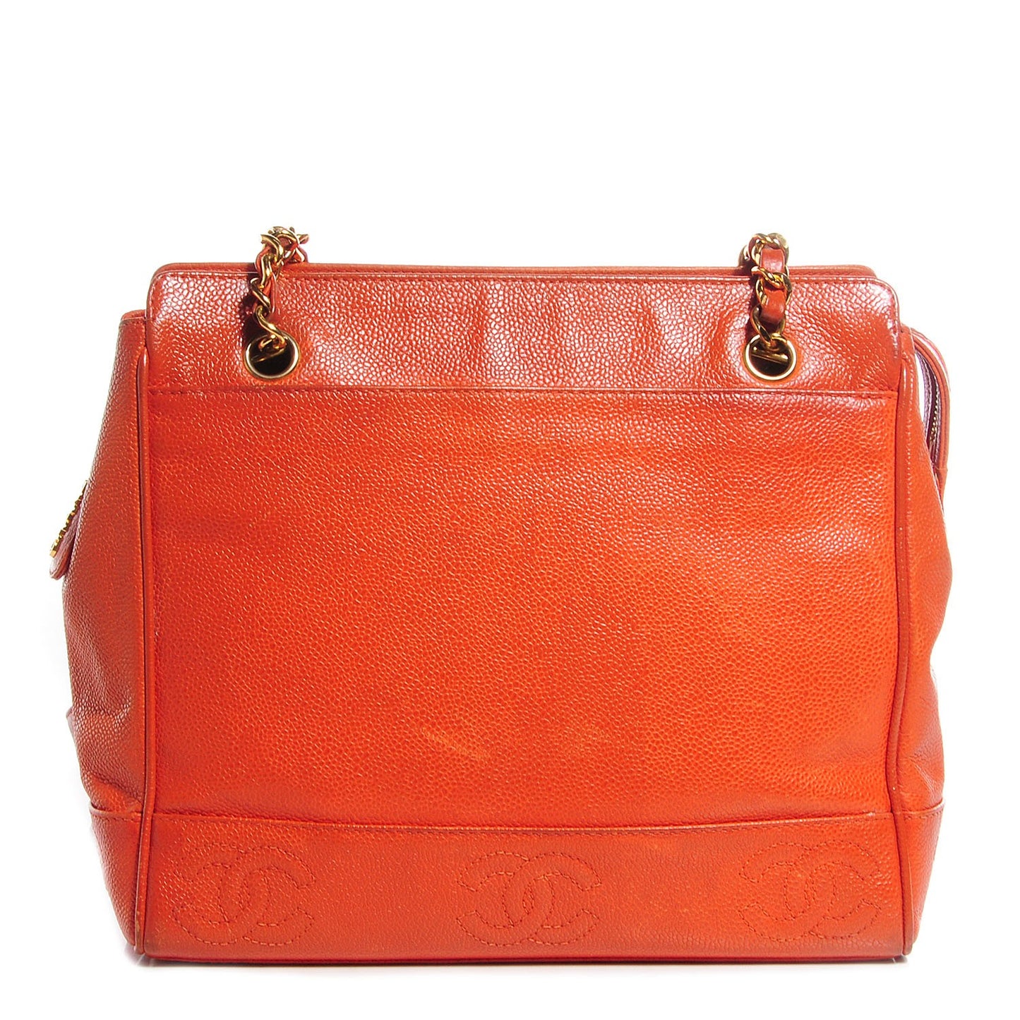 Caviar CC Shoulder Bag Orange