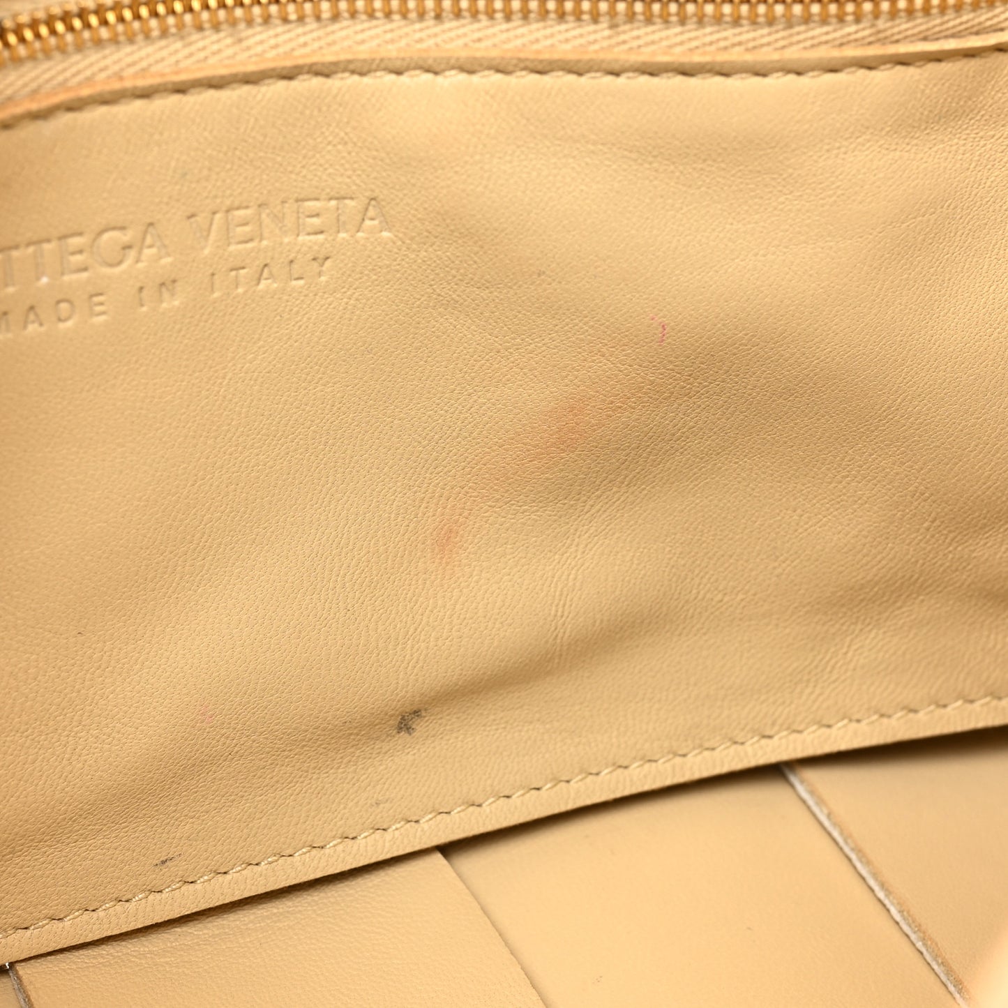 Grained Calfskin Maxi Intrecciato Cassette Crossbody Bag Porridge