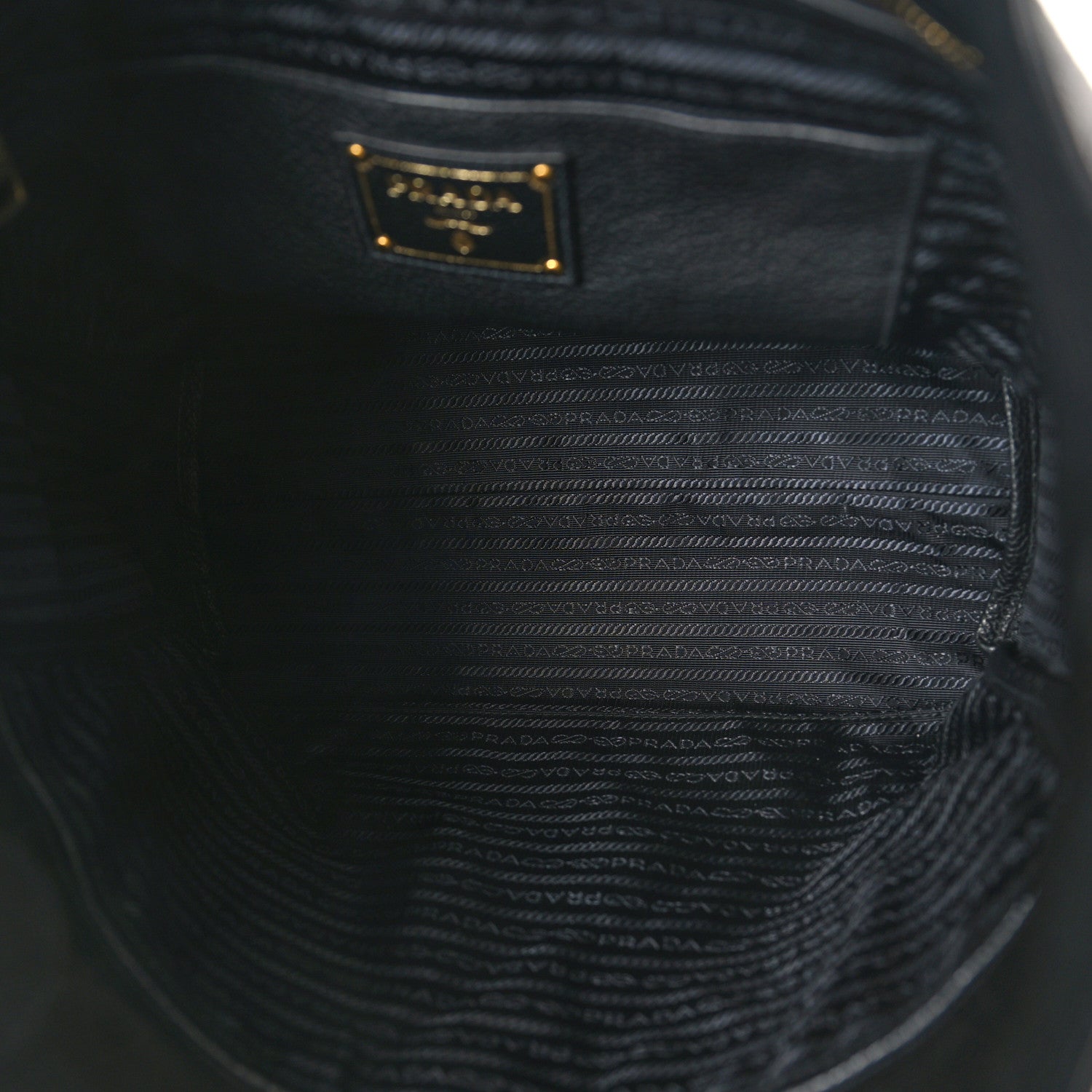 Prada Vitello Daino Shopping Tote Black 5 of 12