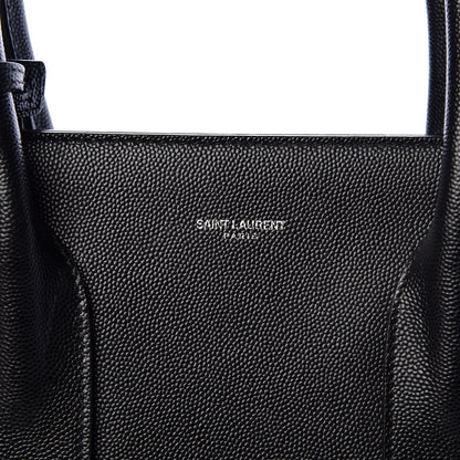 Saint Laurent Grain de Poudre Medium Museum Tote Black 9 of 11