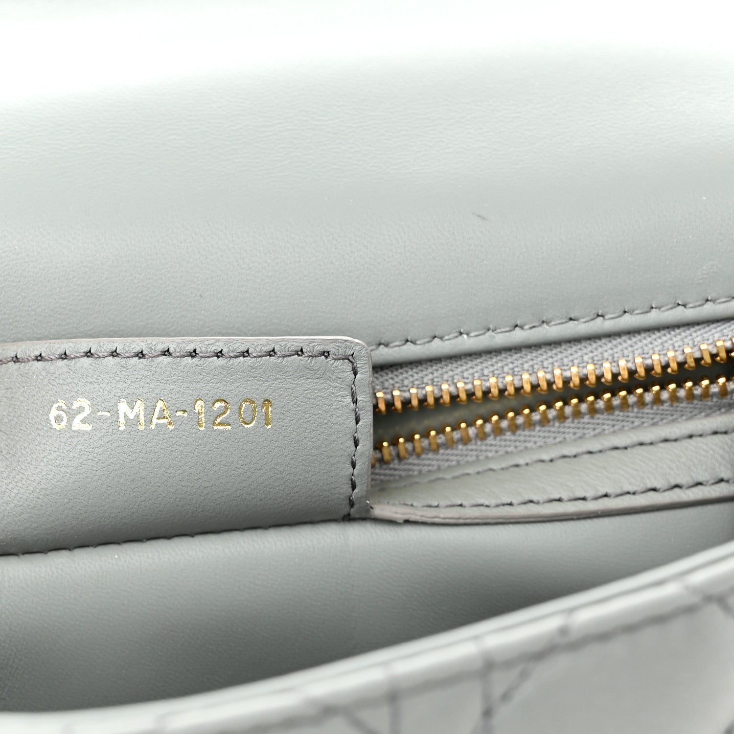 Christian Dior Lambskin Cannage Medium Caro Bag Grey Stone 7 of 11