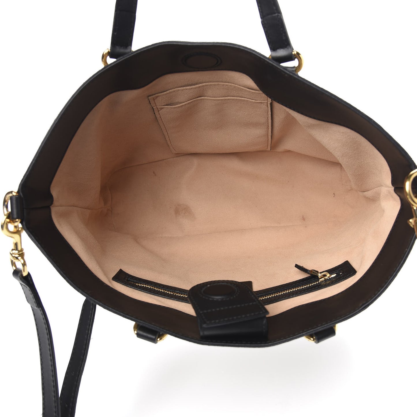 Soft GG Supreme Monogram Bees Small Crossbody Tote Beige Oro Black