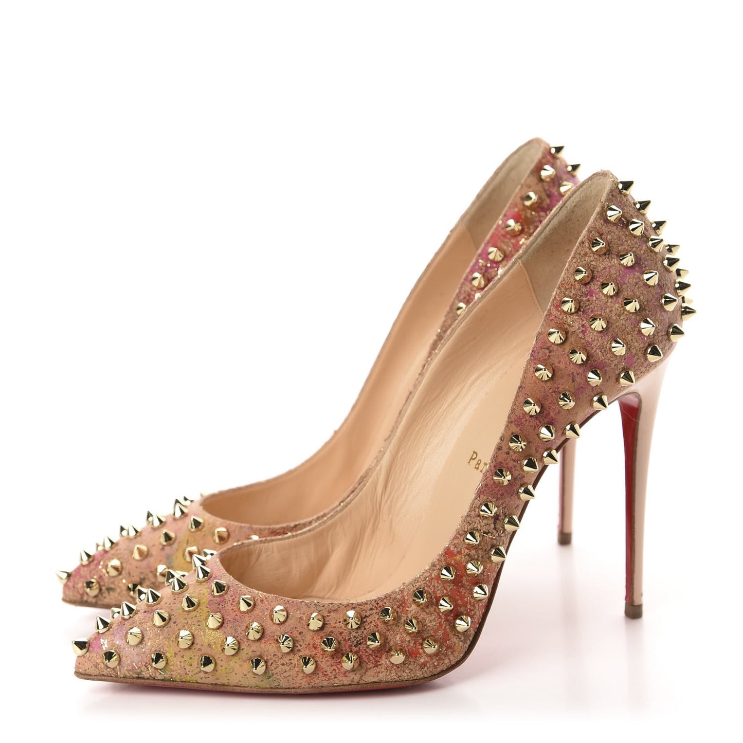 Cork Patent Bloom Print Follies Spikes 100 Pumps 39.5 Version Multicolor