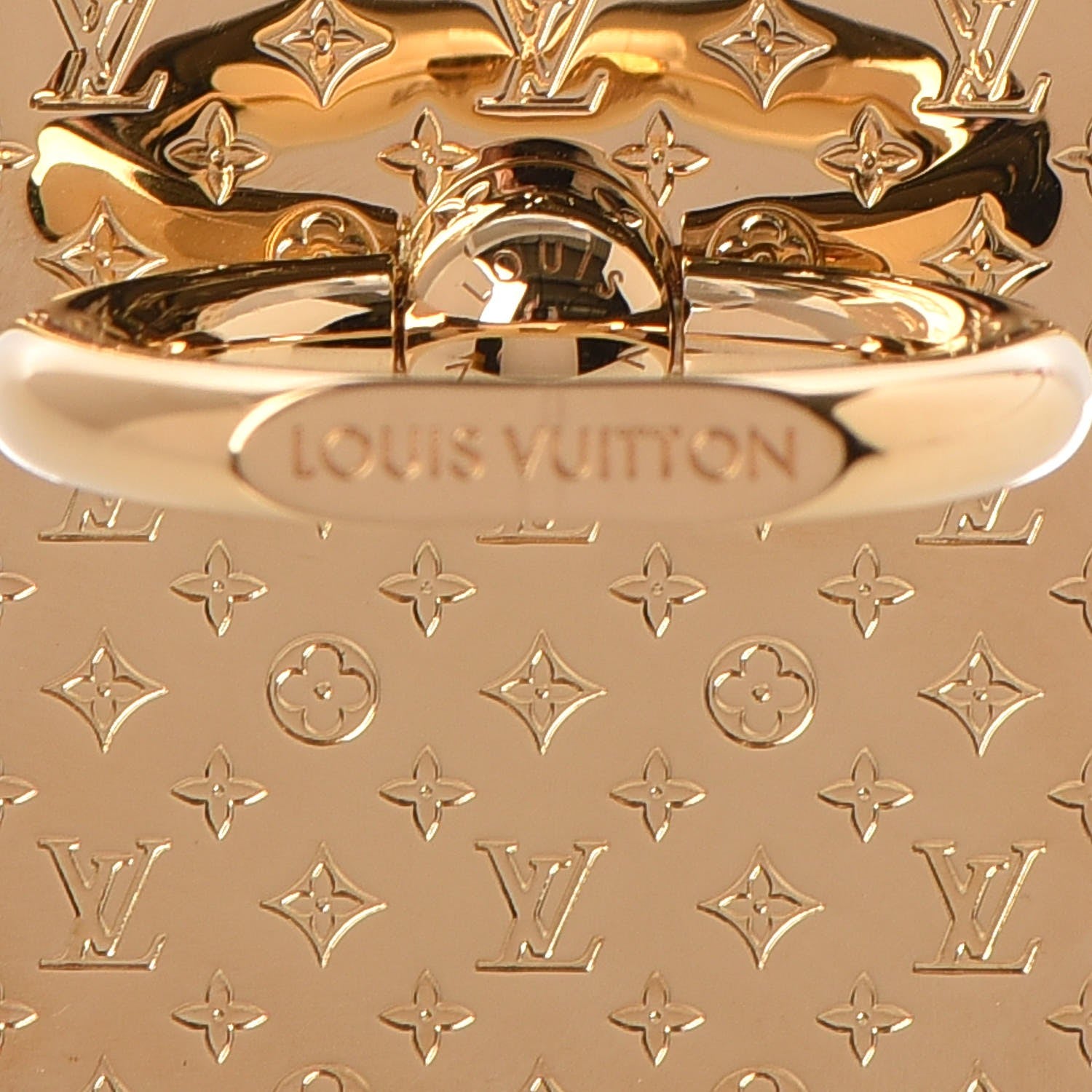 Louis Vuitton Nanogram Phone Ring Holder Gold 280730 – FASHIONPHILE