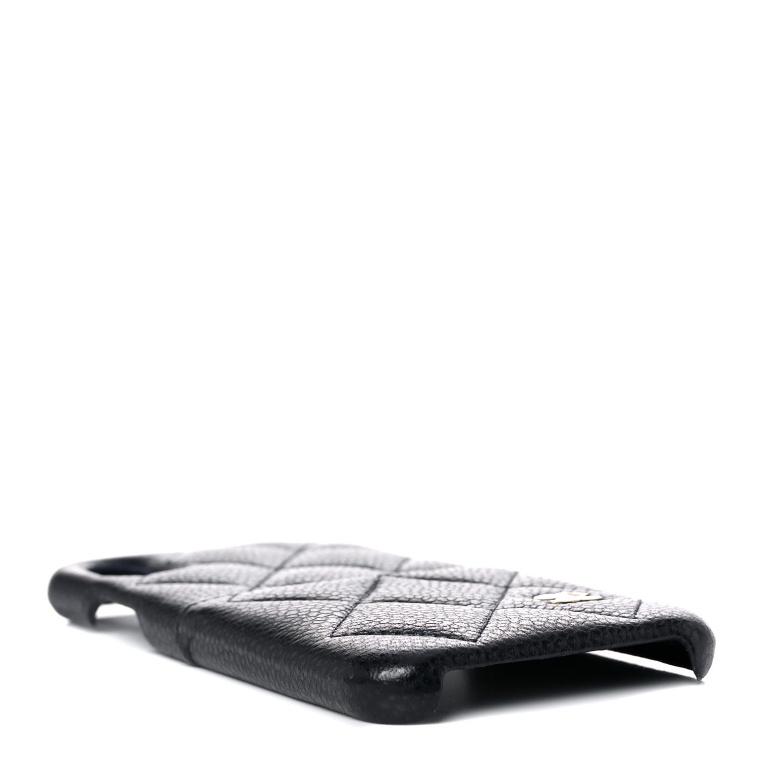 Chanel Caviar Quilted iPhone X Coco Tech Case Navy 7 of 8