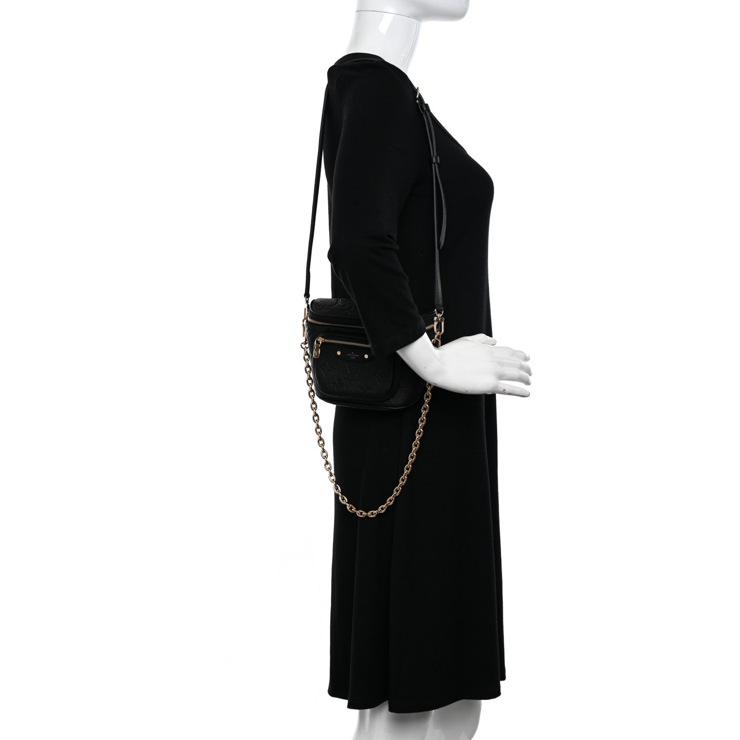 Louis Vuitton Empreinte Mini Bumbag Black 2 of 10