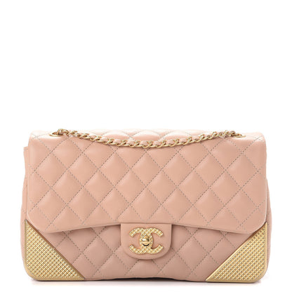 Chanel Calfskin Quilted Rock The Corner Flap Pink 1 of 9