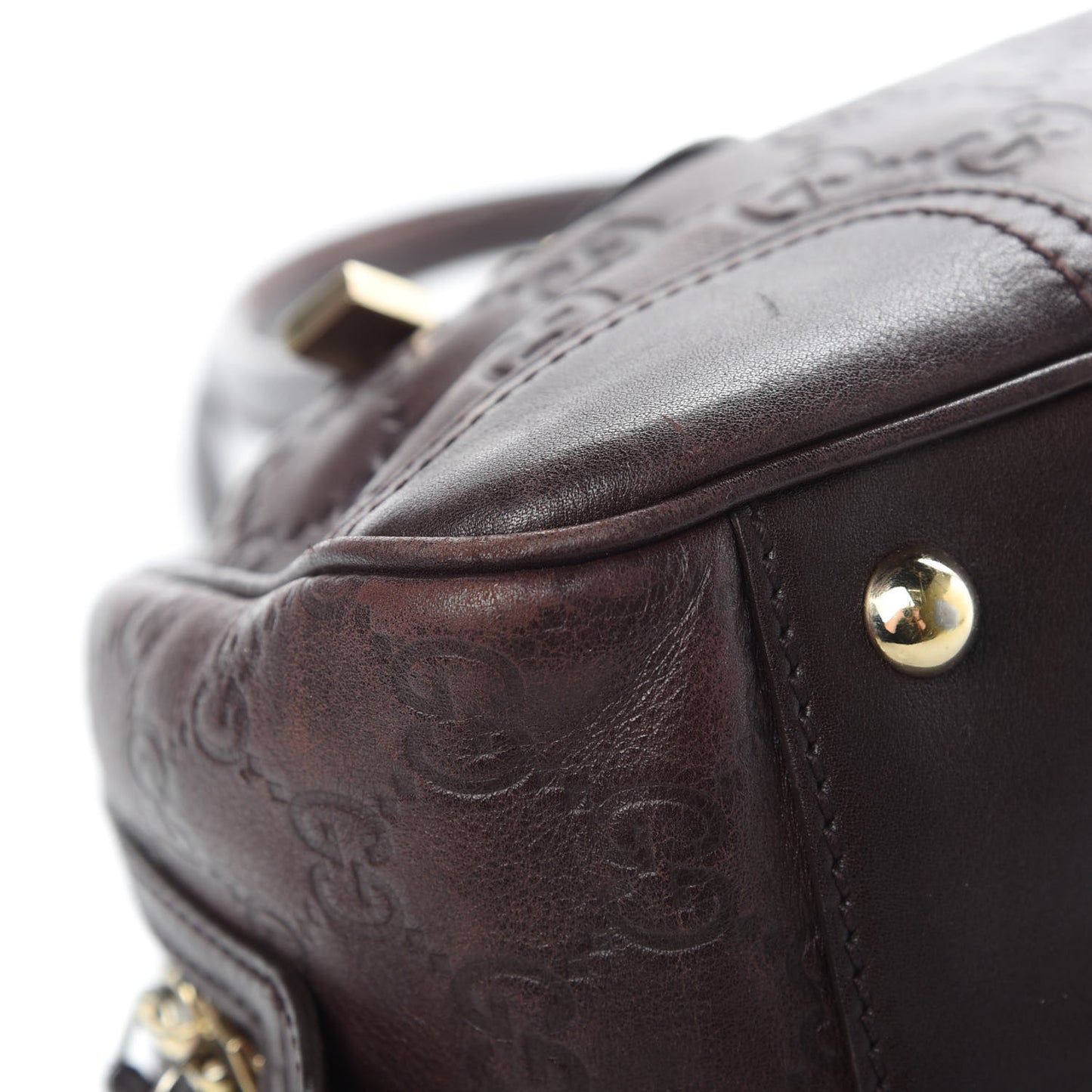 Guccissima Small Princy Satchel Brown