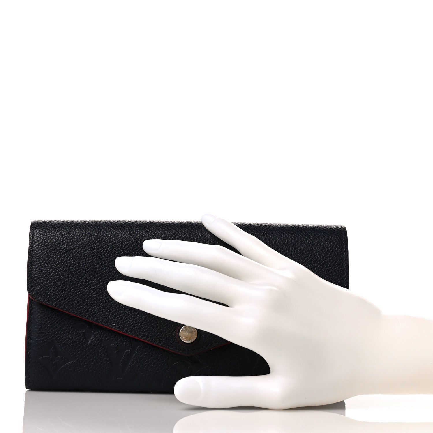 Louis Vuitton Empreinte Sarah Wallet NM Marine Rouge 2 of 9
