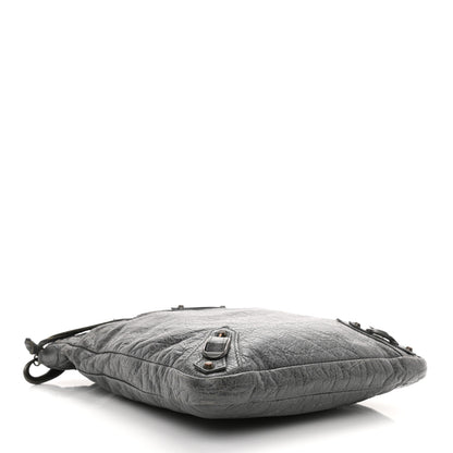 Balenciaga Agneau Classic Hardware Flat Crossbody Gris Tarmac 4 of 11