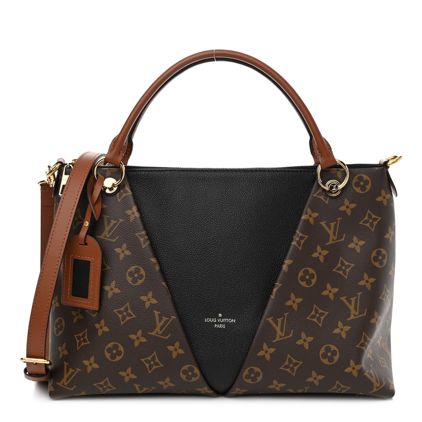 Monogram V Tote MM Black