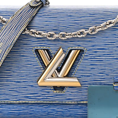 Louis Vuitton Epi Twist Shoulder Bag MM Denim Light 7 of 9