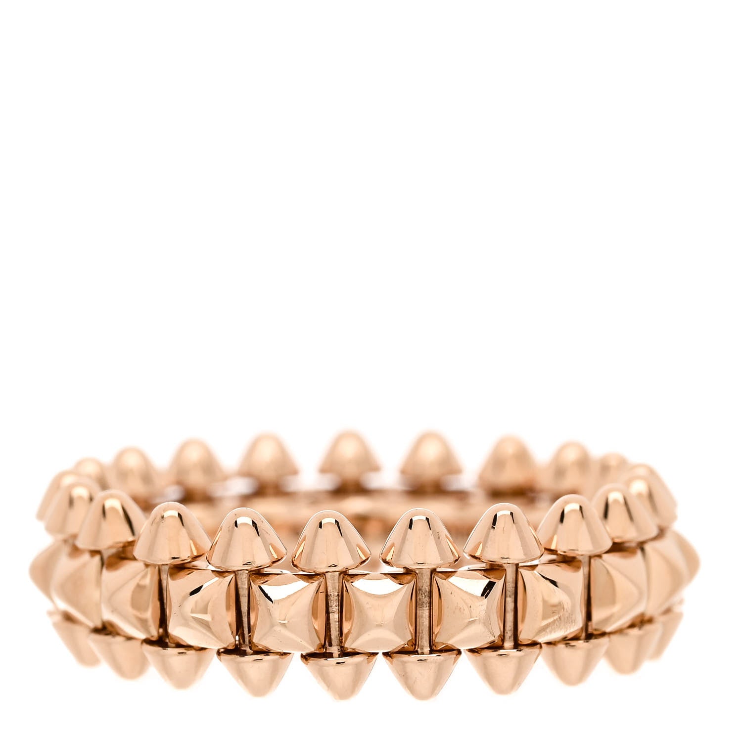 Cartier 18K Pink Gold SM Clash De Cartier Ring 48 4.5 1 of 5