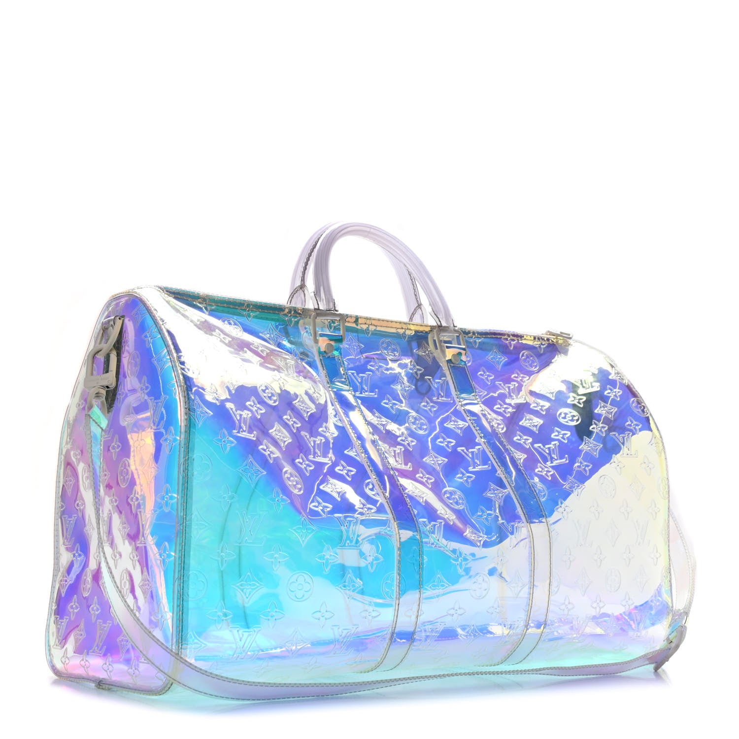 Louis Vuitton PVC Monogram Keepall Bandouliere 50 Iridescent Prism 2 of 4