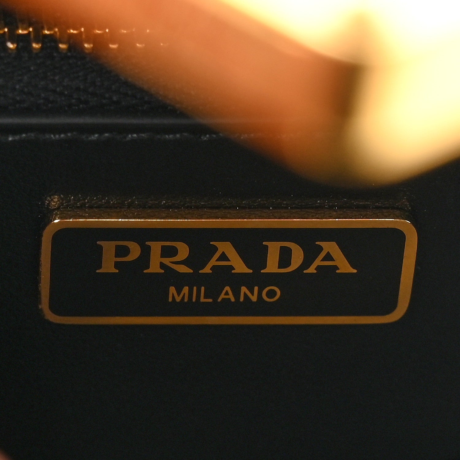 Prada Saffiano Lux Metal Triangle Logo Mini Envelope Chain Shoulder Bag Black 6 of 10