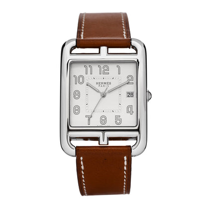 Hermes Stainless Steel Barenia 33mm Cape Cod Quartz Watch Fauve 1 of 6
