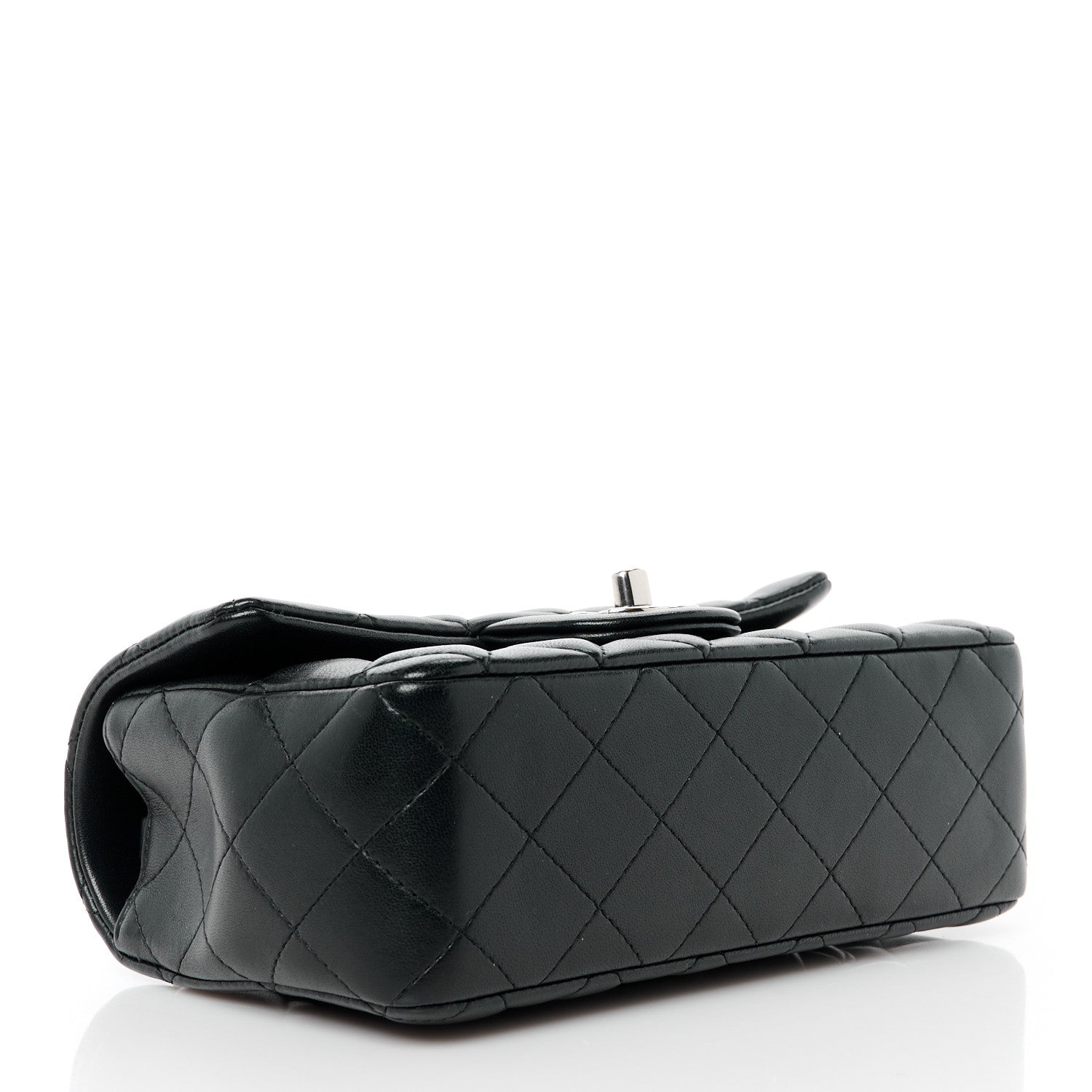 Chanel Lambskin Quilted Mini Rectangular Flap Black 4 of 12