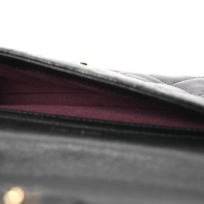 Chanel Caviar Quilted Flap Phone Holder With Chain Black 5 of 14