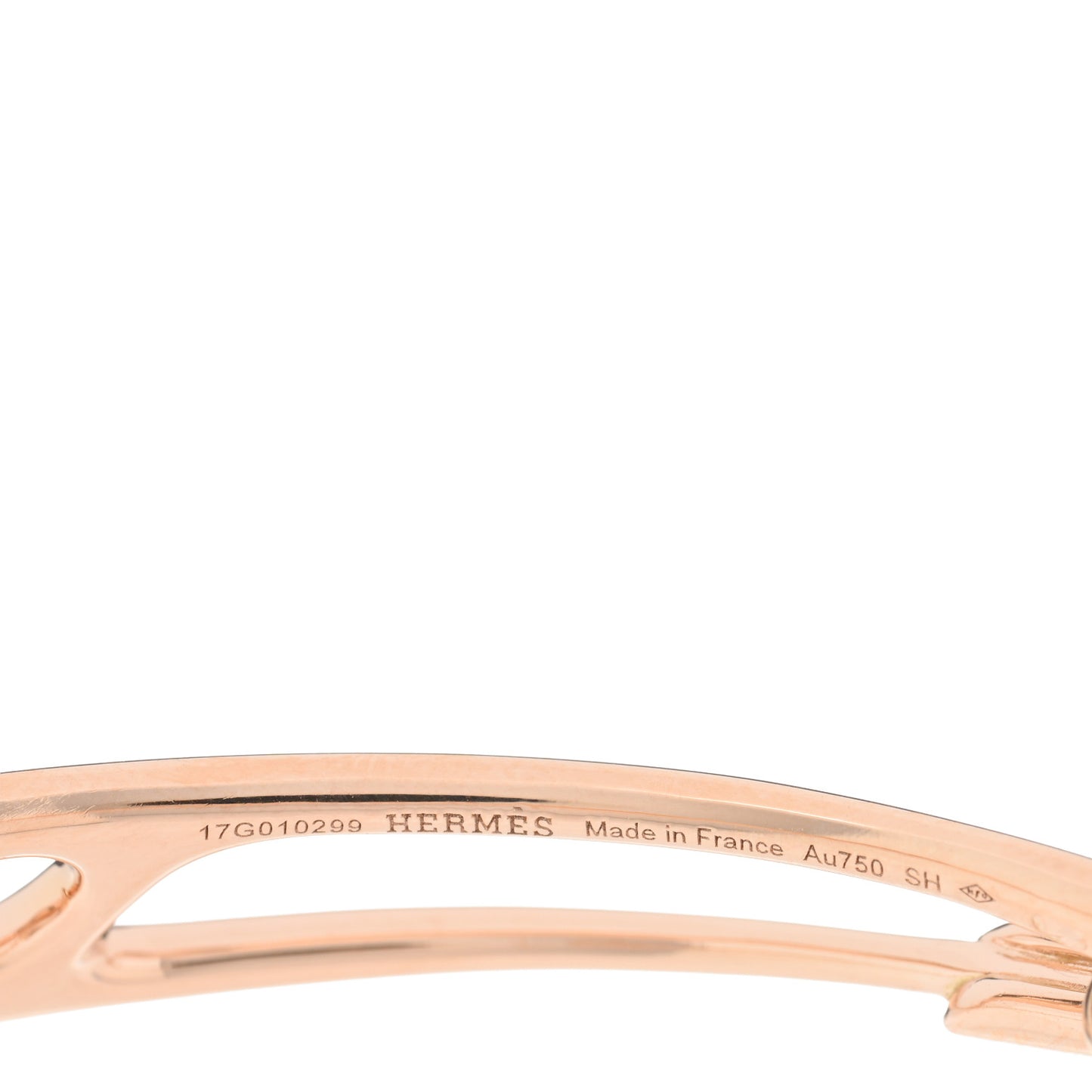 18K Rose Gold Diamond MM Chaine d'Ancre Punk Bracelet SH