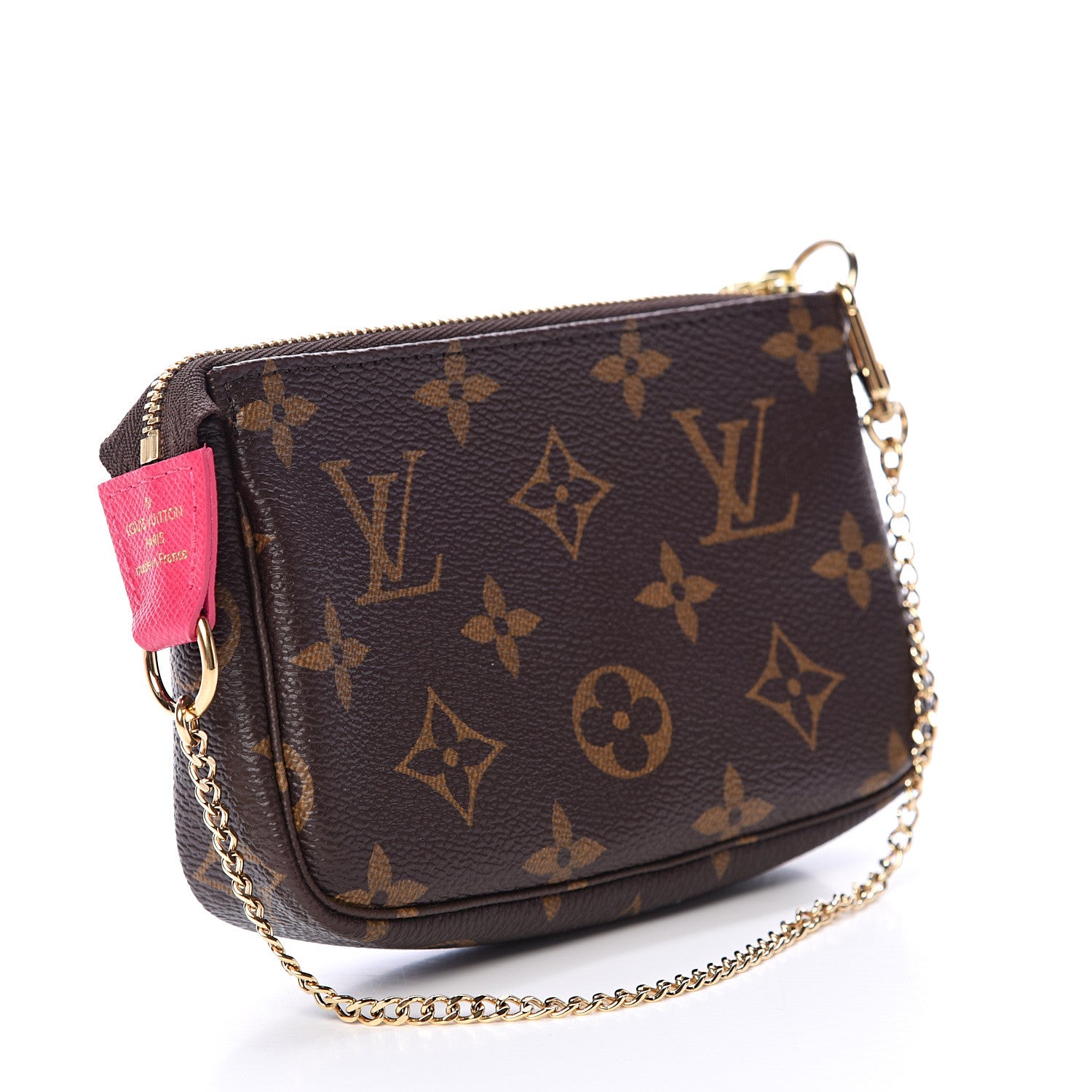 Louis Vuitton Monogram 2019 Christmas Animation Mini Courchevel Pochette Accessories Fuchsia 2 of 7