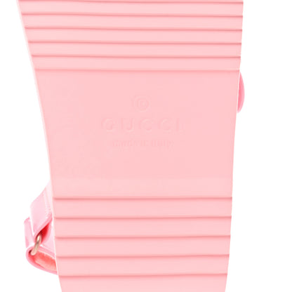 Gucci Rubber Mini Double G Womens Isla Dad Sandals 38 Wild Rose 6 of 8