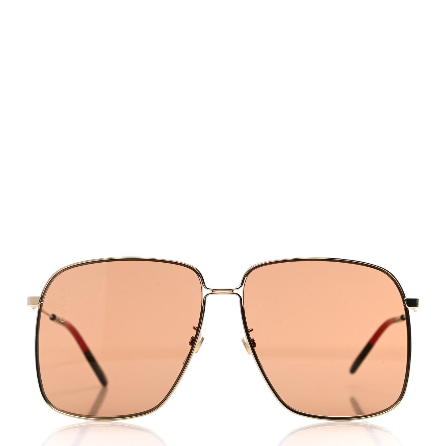 Web Rectangular Frame Interlocking G Sunglasses GG0394S Green Red