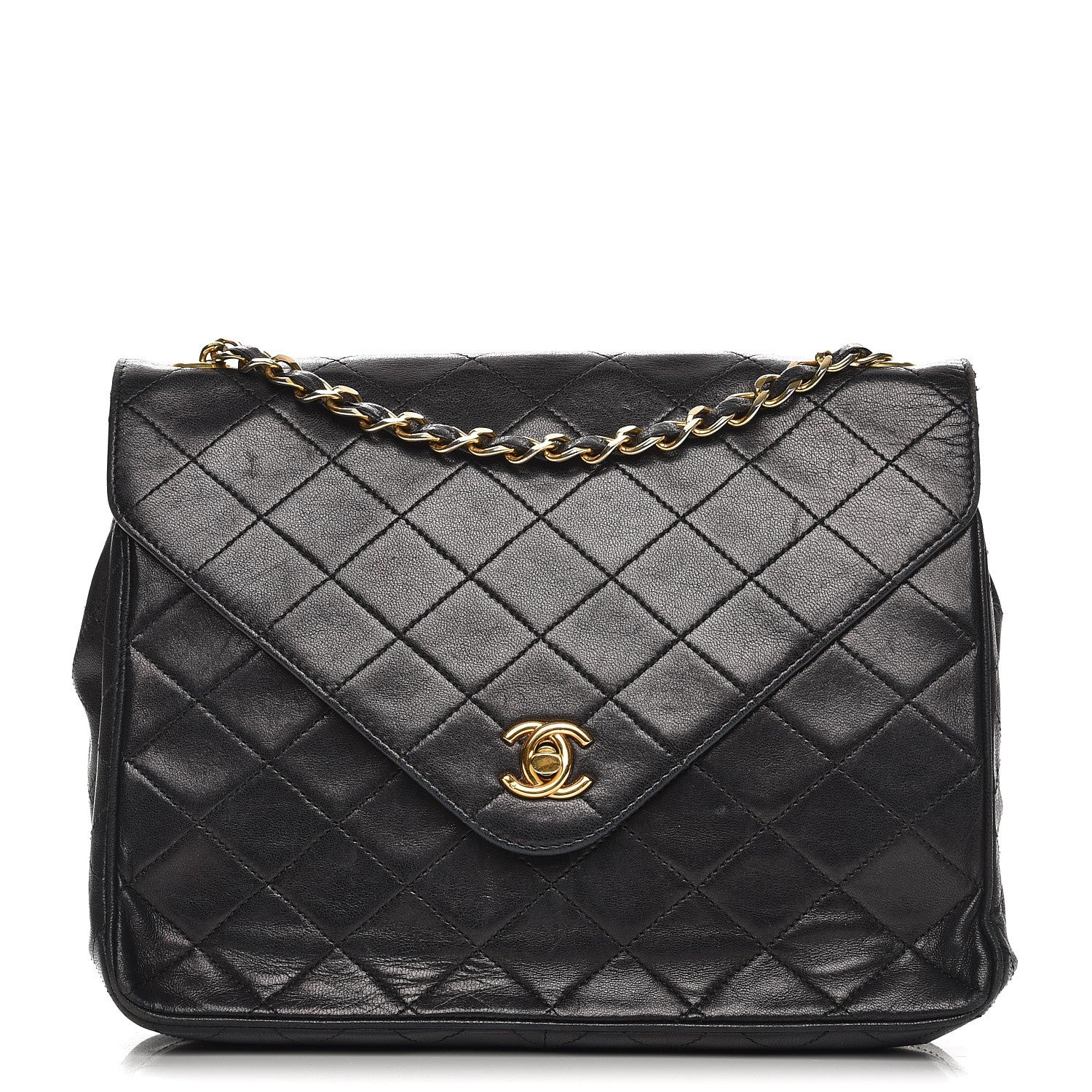 Chanel Lambskin Quilted Small Single Flap Black 1 of 16