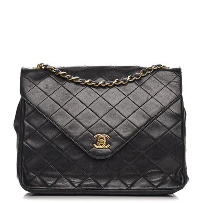 Chanel Lambskin Quilted Small Single Flap Black 1 of 16