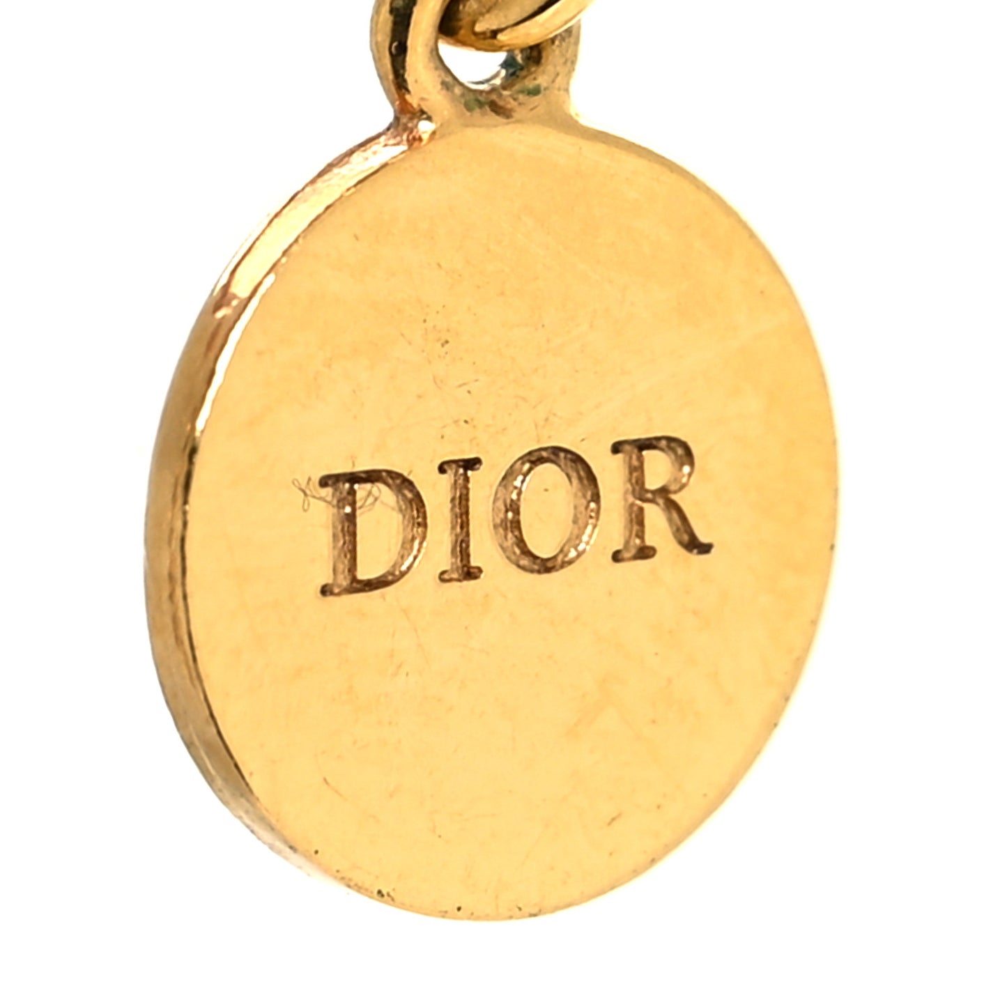 Metal CD Choker Necklace Gold