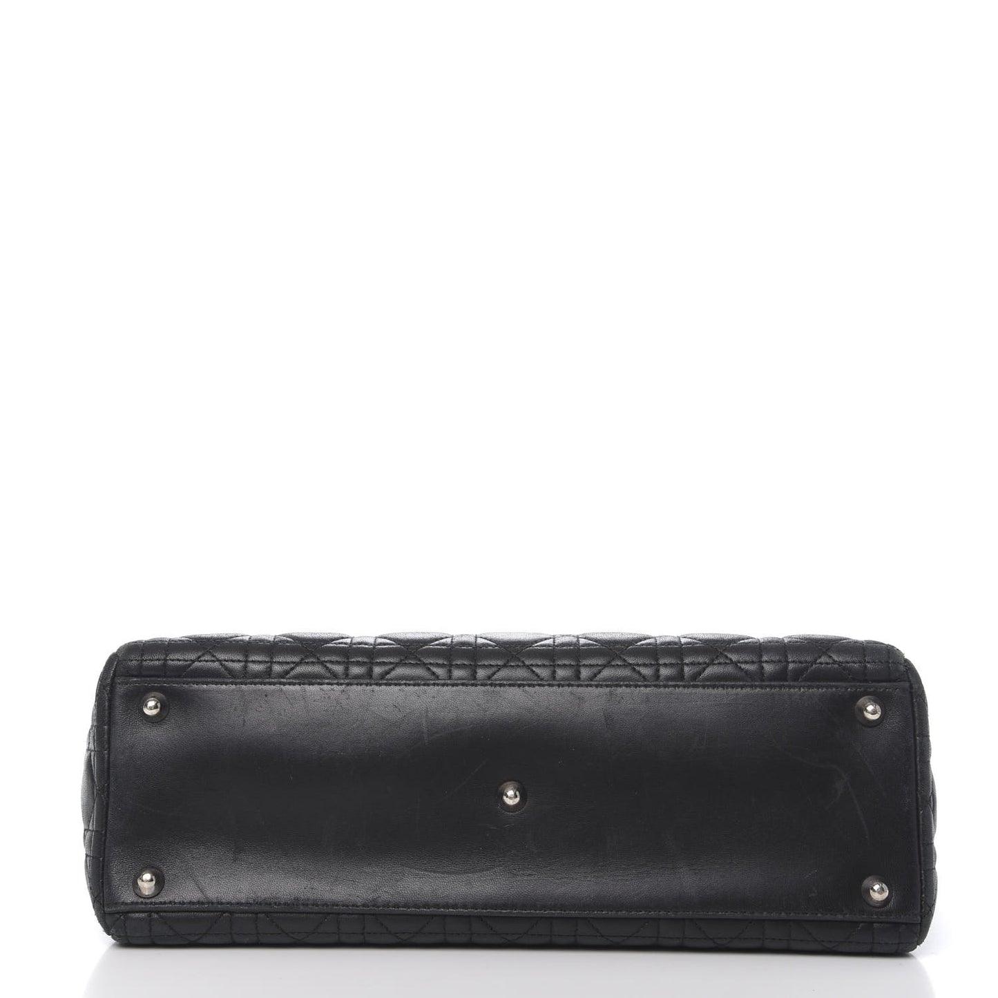 Lambskin Cannage Large Lady Dior Black