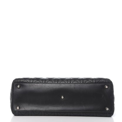 Christian Dior Lambskin Cannage Large Lady Dior Black 16 of 17