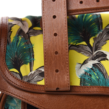 Proenza Schouler Canvas Tropical Printed Medium PS1 Satchel Brown 14 of 15