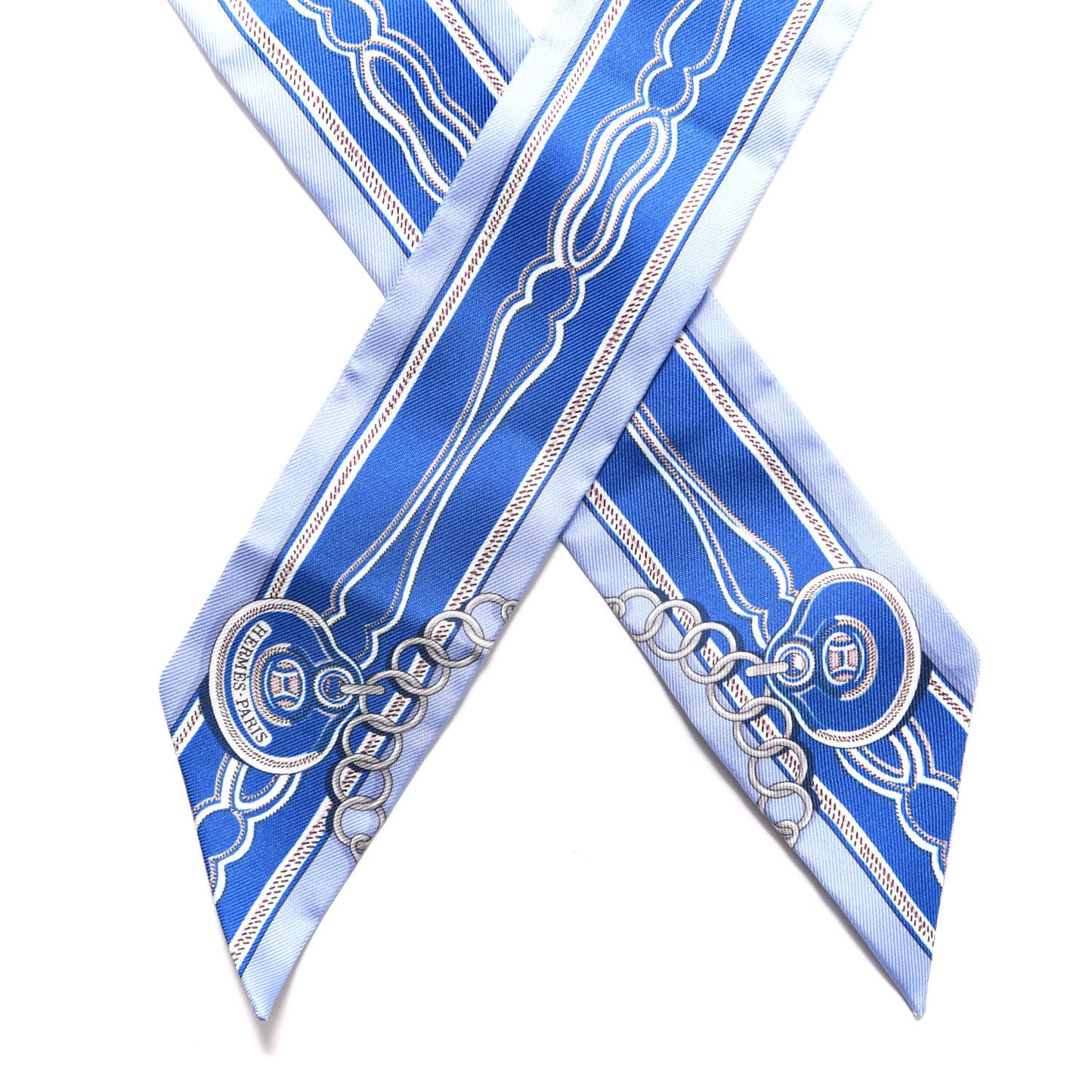 Silk Maillons Twilly Ciel Bleu Roy Beige